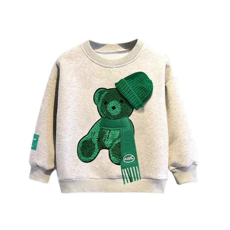 Cartoon Bear Tracksuit: Cozy & Cute for Kids