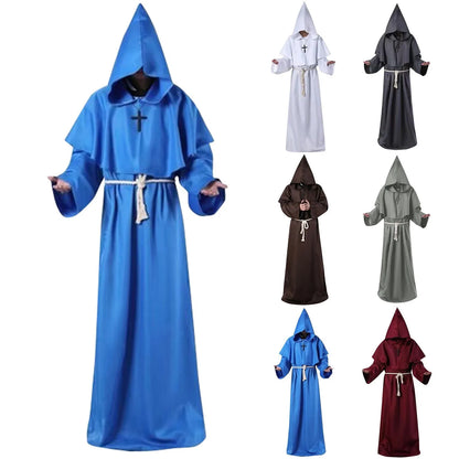 Monk Cosplay Outfit – Medieval Robe for Priest, Wizard & Costume Play