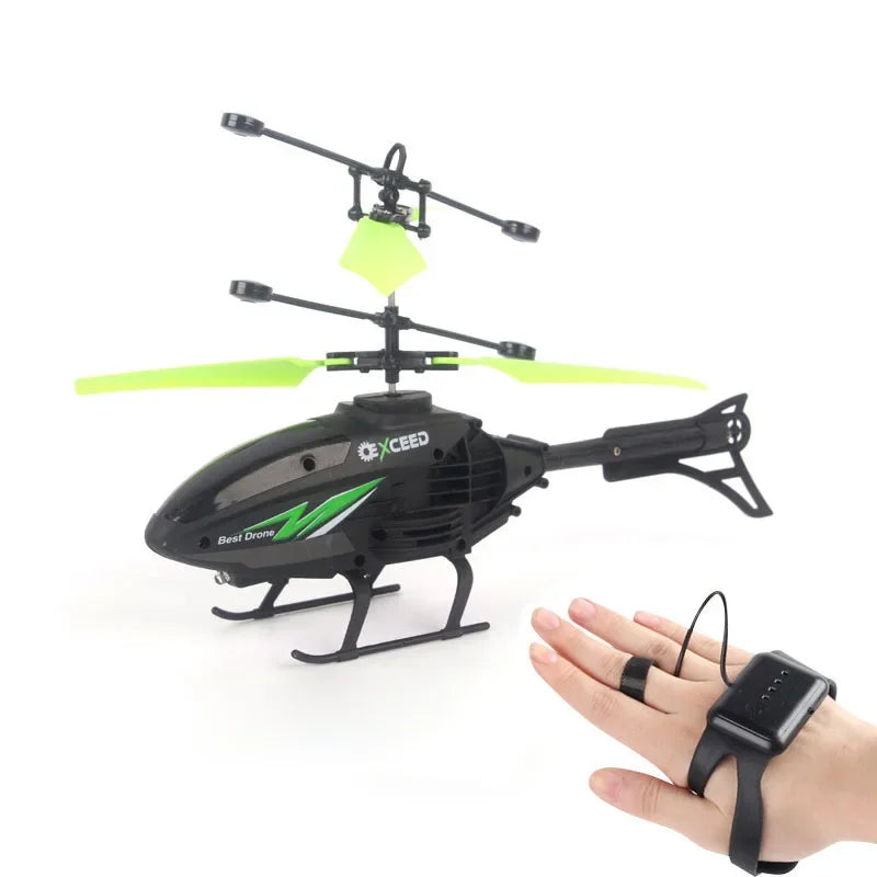 Wrist Induction Drone – Mini RC Helicopter for Kids with Impact Protection