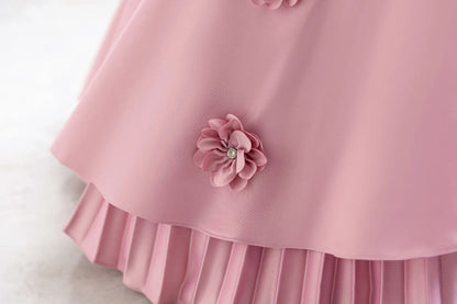 Cute Kids Formal Red Dress – Birthday & Events