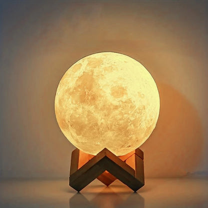 8cm DIY Galaxy Planet Lamp: Artistic Moon Night Light for Bedroom Decor