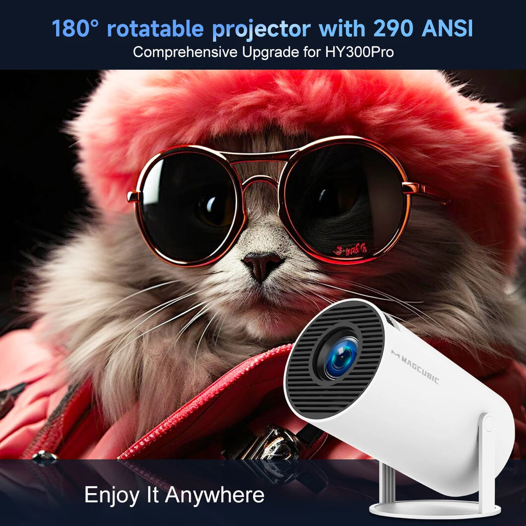 Magcubic HY300 Pro: 8K Smart Android 14 Projector with 180° Rotation - Ultra Shoppings