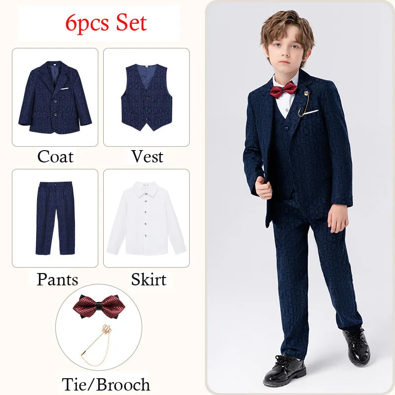 Classic Gray Suit for Boys – 1–14Y Formal & Performance Set