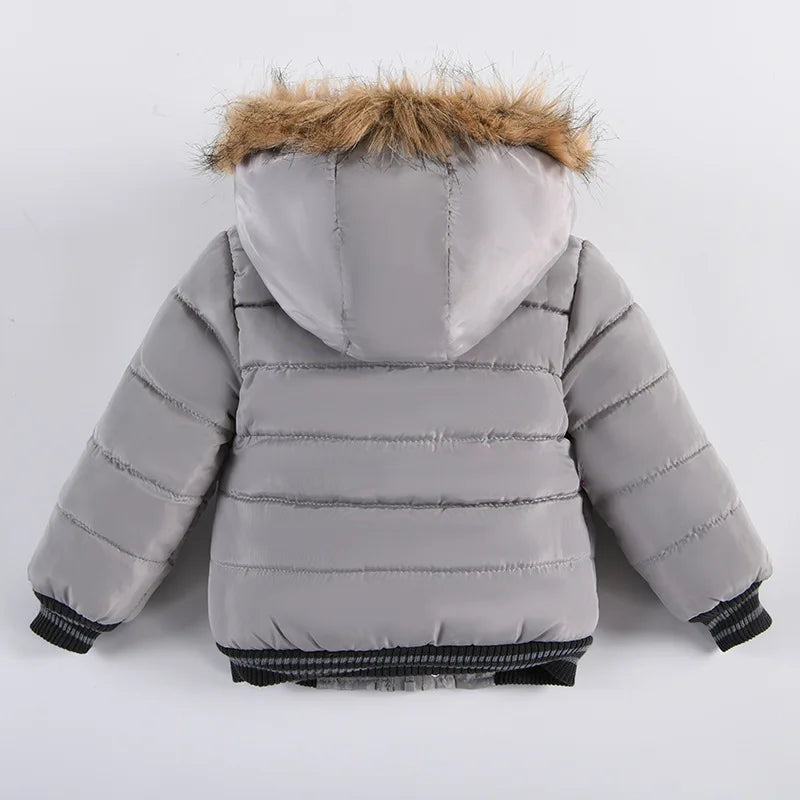 Baby Boys' Winter Coat – Warm Hooded Outerwear (2–6Y)