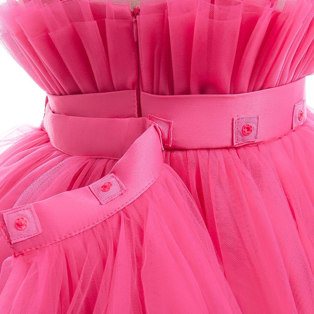Elegant Girls Party Dress – Trailing Evening Gown