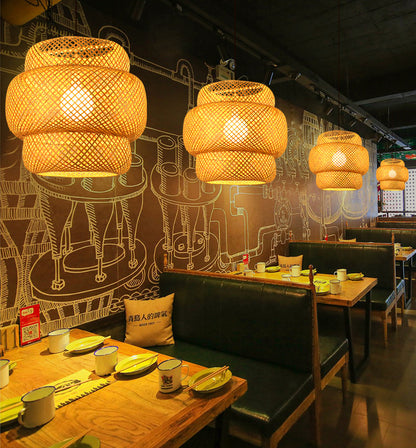 Elegant Weaving Hanging Lighting for Home & Restaurant