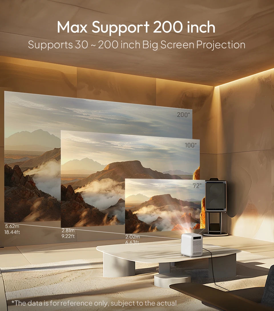 BYINTEK LOVE U4: 4K Smart Mini Projector for Wireless Home Cinema