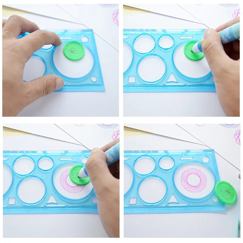 Geometry Spirograph Stencil Set – Creative Art & Craft Toy for Kids