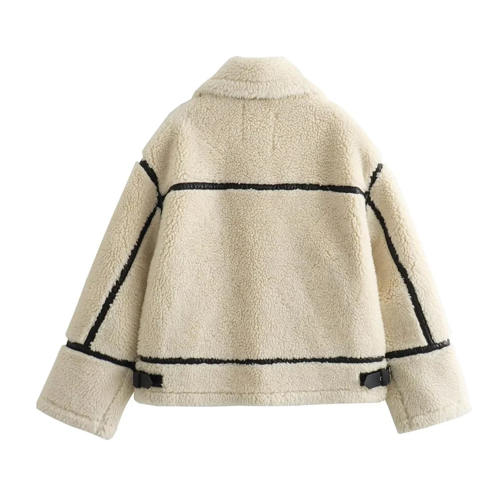 Fur-Integrated Moto Coat – Fall/Winter 2025 Fashion