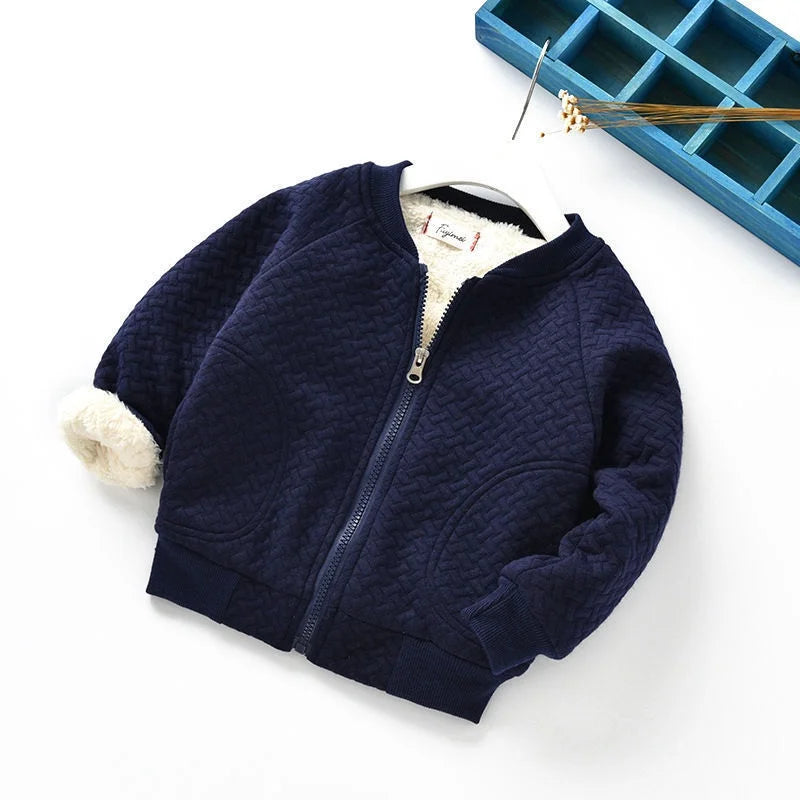 Baby Girls & Boys Winter Coat – Casual Fleece Outerwear