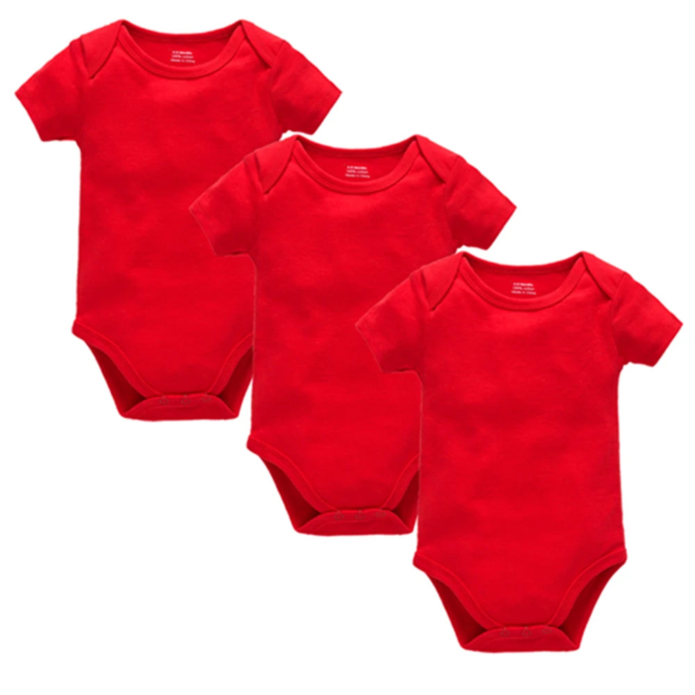 Short Sleeve Baby Bodysuit – Soft Cotton (0–24M)