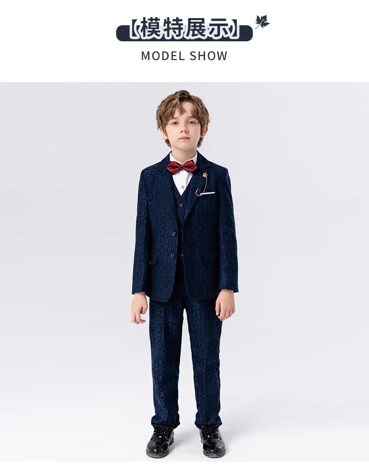 Classic Gray Suit for Boys – 1–14Y Formal & Performance Set