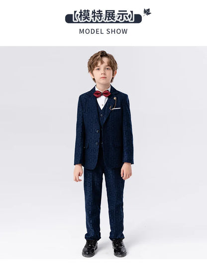 Classic Gray Suit for Boys – 1–14Y Formal & Performance Set