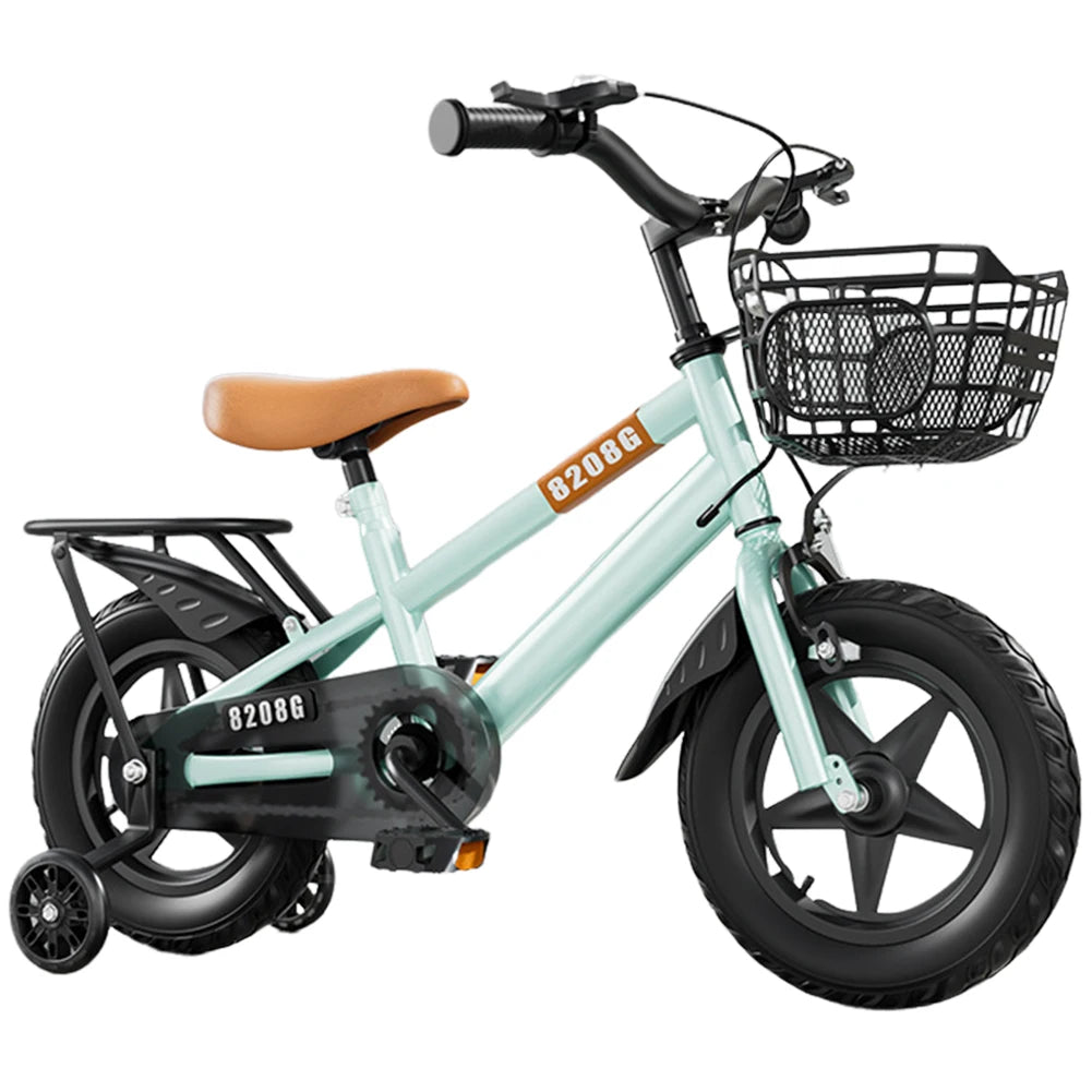 12-Inch Kids' Bicycle with Training Wheels & Basket: Perfect for Toddlers