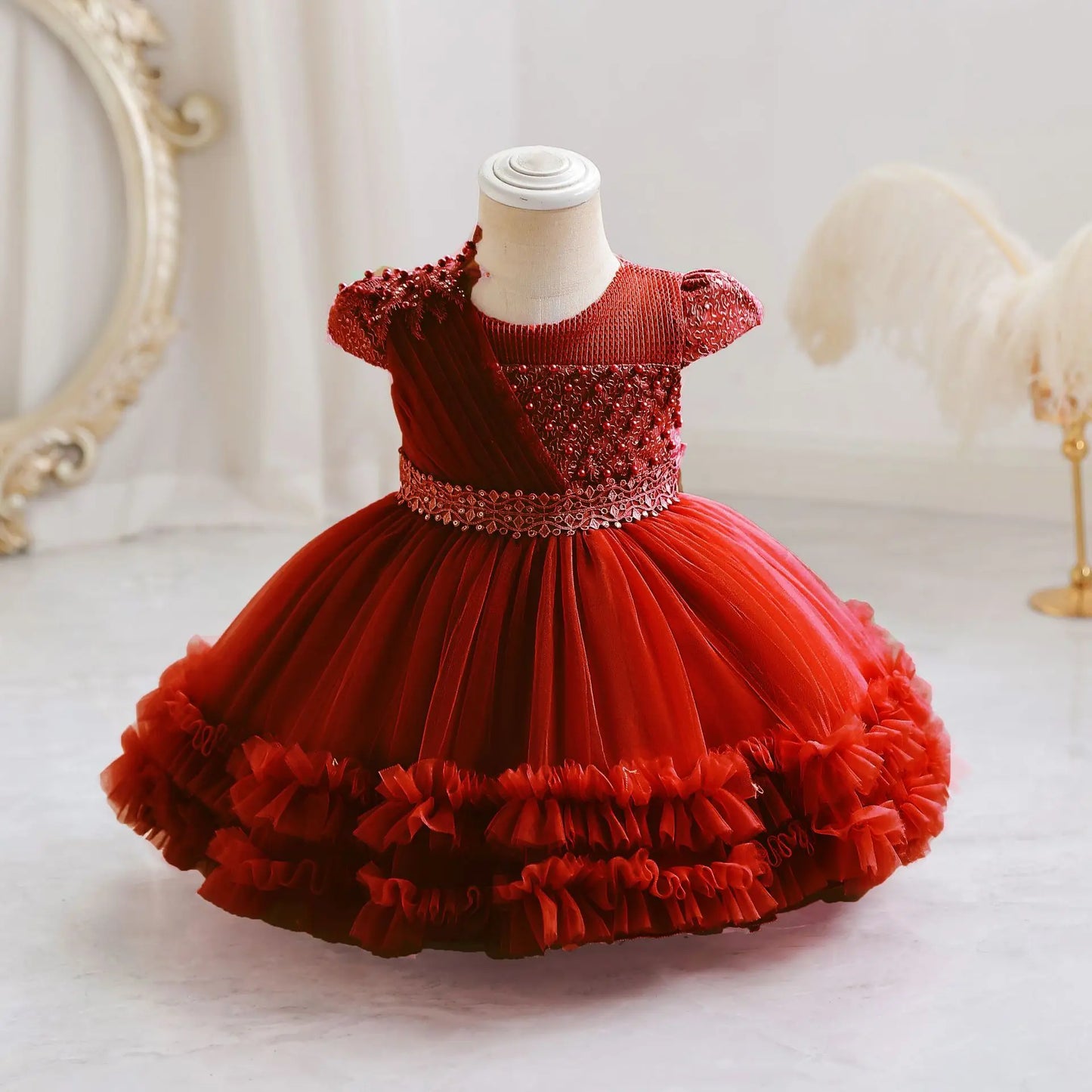Baby Girl Birthday Dress – Princess Tulle Gown