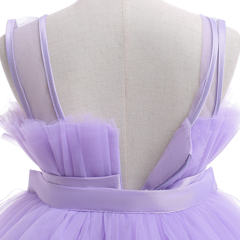 Elegant Girls Party Dress – Trailing Evening Gown