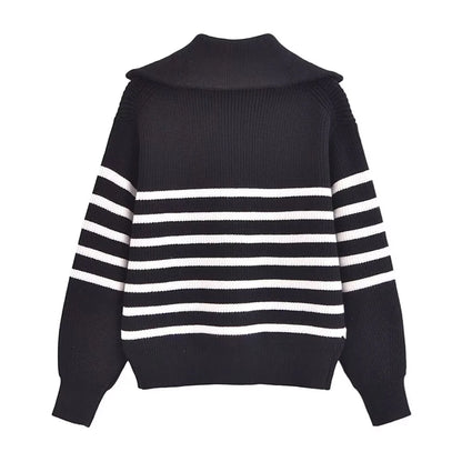 Warm Half-Zip Sweater Jacket for Fall/Winter