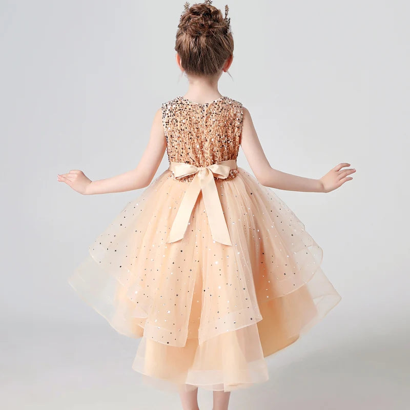 Wedding Dress – Sequin Lace Tuxedo for Girls