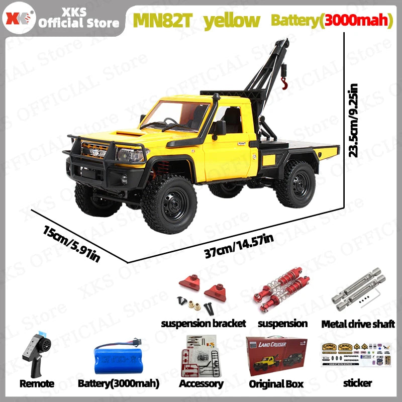 MN82T RC Truck – 1:12 Scale Off-Road Climbing Car for Christmas Gift