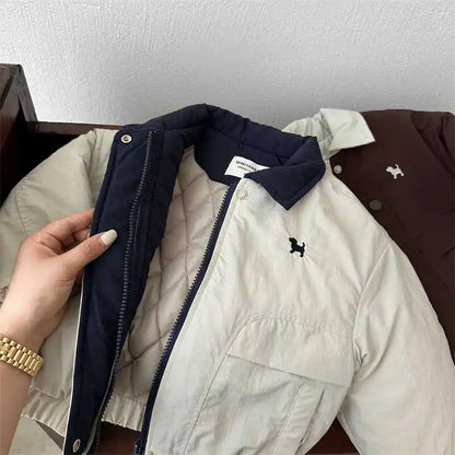 Winter Jacket for Boys & Girls – Warm Cartoon Style