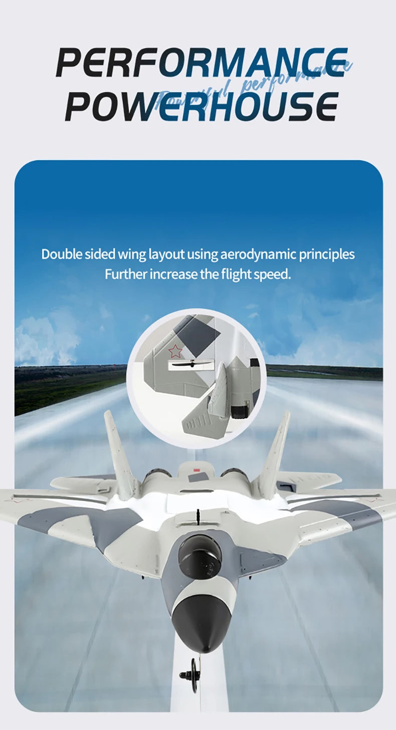 2.4G RC Foam Aircraft SU-35 – Fighter Jet Glider Toy for Kids