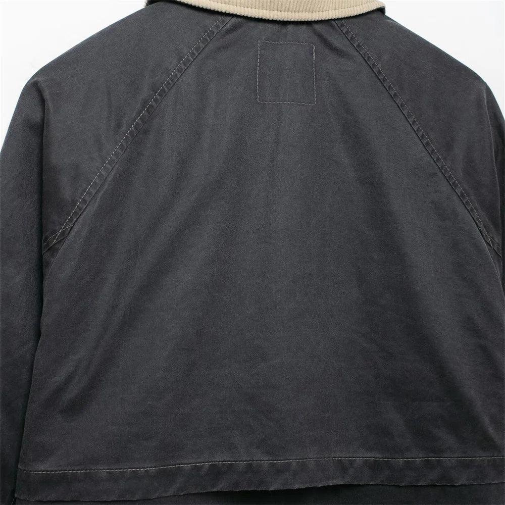 Chic Contrast Splice Jacket – Autumn/Winter 2025