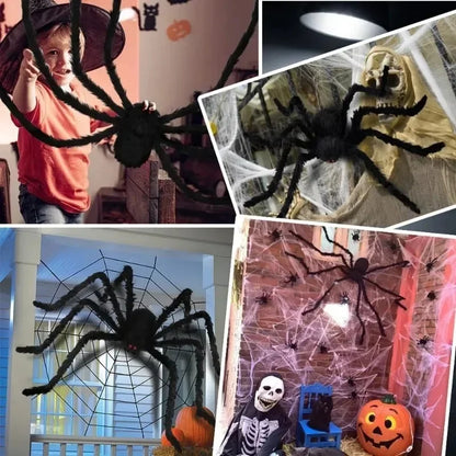 Giant Plush Spiders: Creepy Crawlers for Ultimate Halloween Scares!