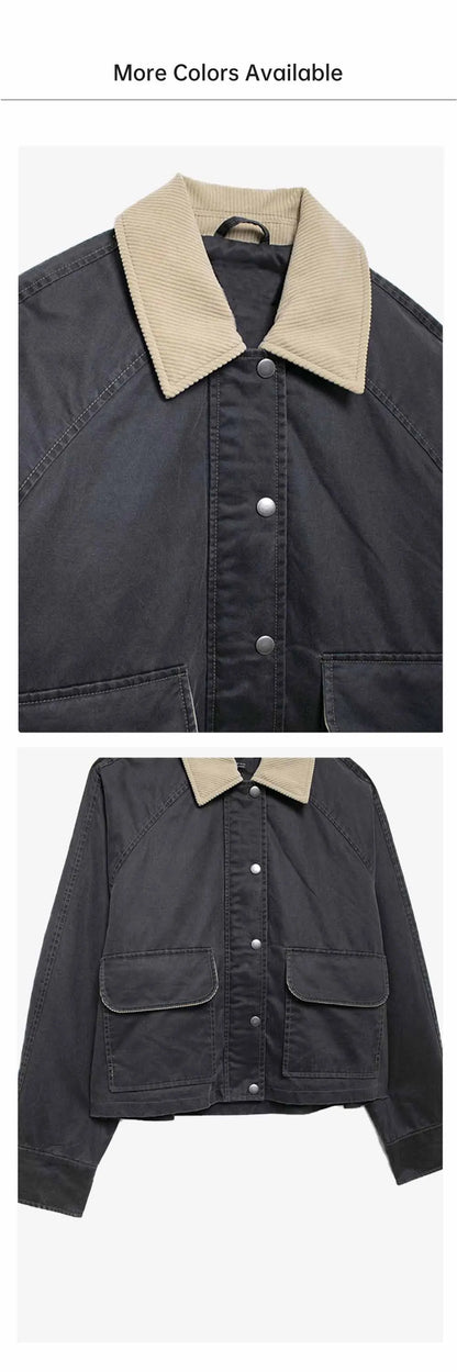 Chic Contrast Splice Jacket – Autumn/Winter 2025