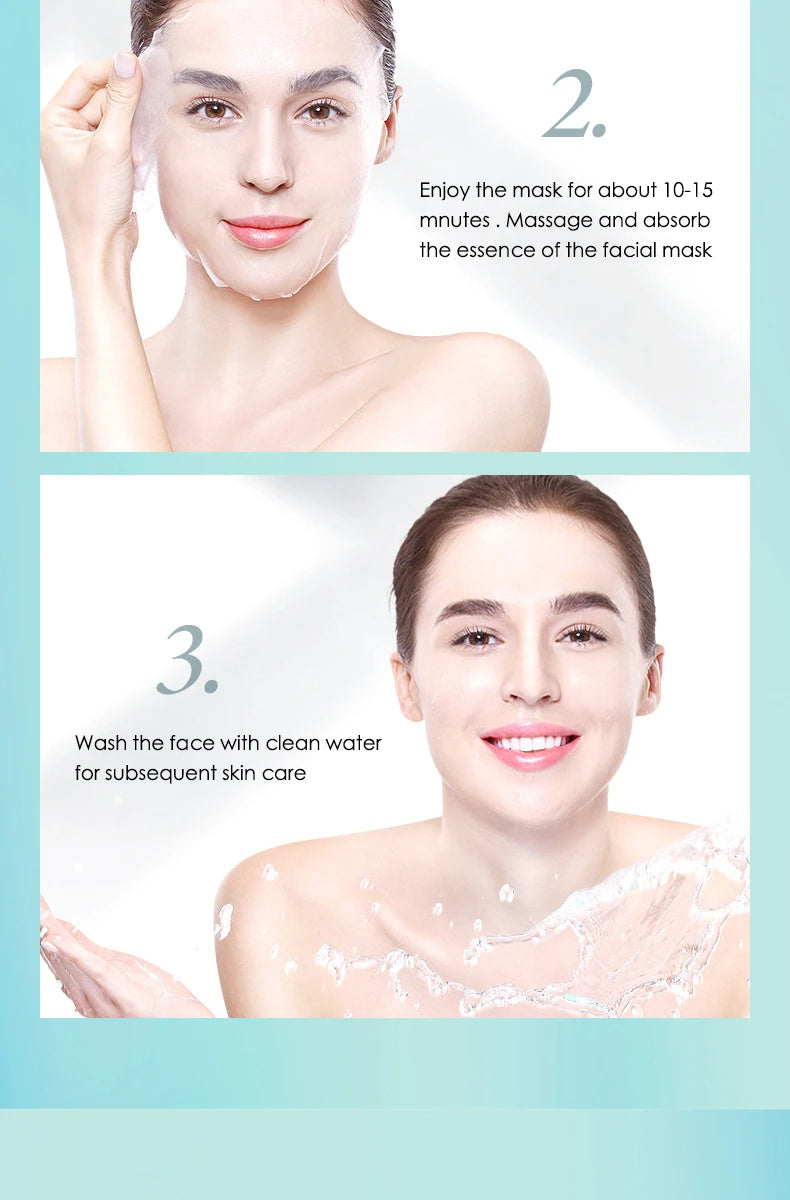 Hydrate & Firm: 20-Pack Hyaluronic Acid Collagen Face Masks