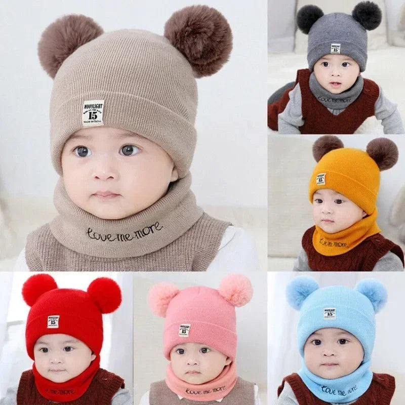 Warm Baby Knit Hat – Toddler Winter Set