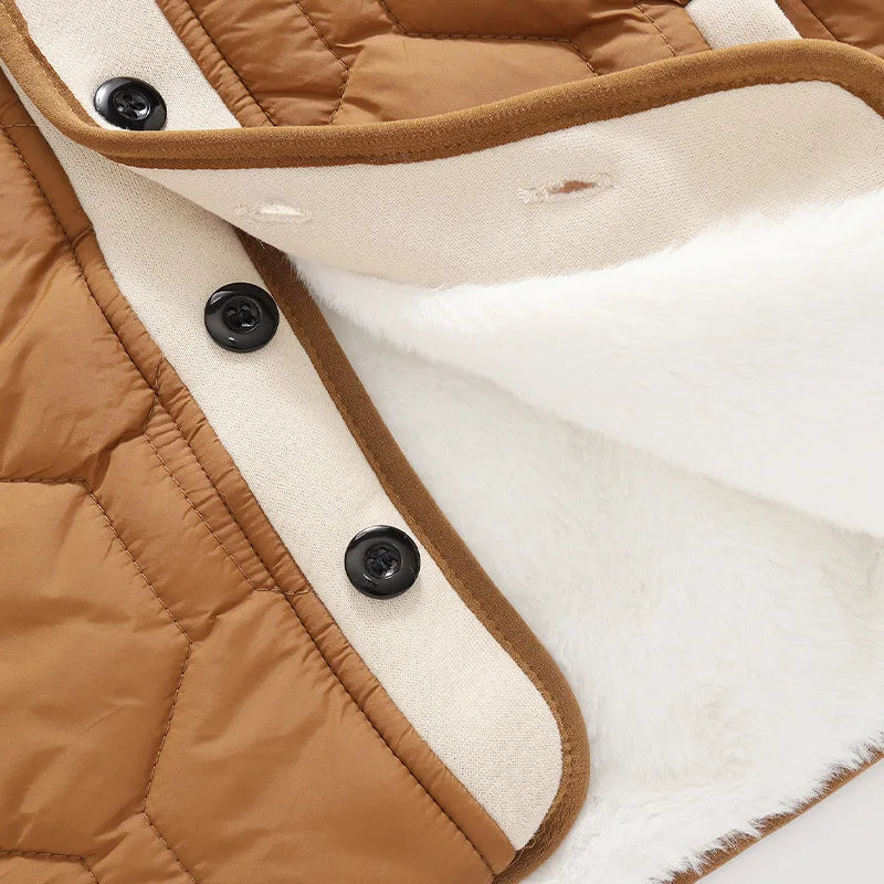 Winter Boys’ Jacket – Loose Fit & Cute Print