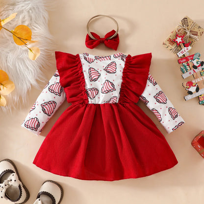 Cute Baby Girl Christmas Party Dress for Infants