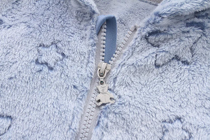 Soft Flannel Baby Romper – 0–12M Warmth