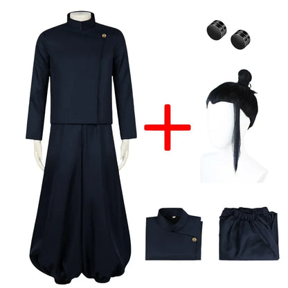 Geto Suguru Halloween Cosplay – Black Anime Uniform Costume