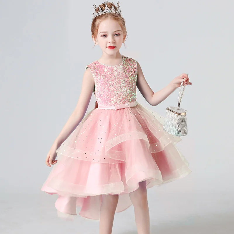 Wedding Dress – Sequin Lace Tuxedo for Girls
