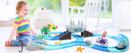 Kids’ Shark Race Car Track – Educational STEM Toy for Ages 3+