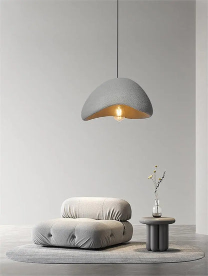 Nordic Wabi Sabi Pendant Lamp: Modern LED Chandelier for Dining & Living Spaces