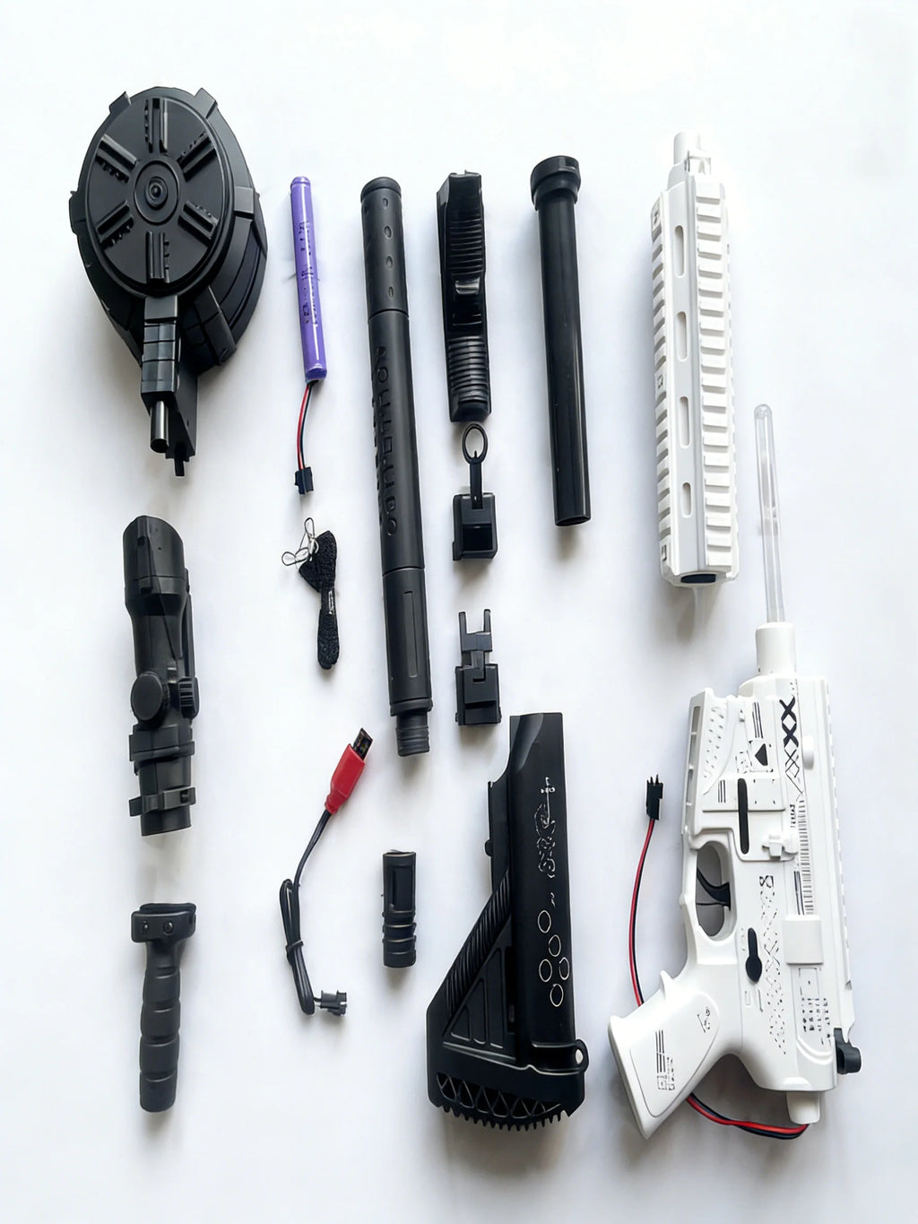 Ultra Shoppings M416 Gel Ball Blaster Gun with 30m range, 7.4V battery, safe gel beads, ideal for outdoor team battles