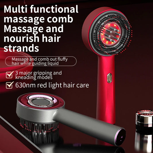 Revive & Thrive: Electric Vibration Comb with Red Light Therapy for Hair Growth