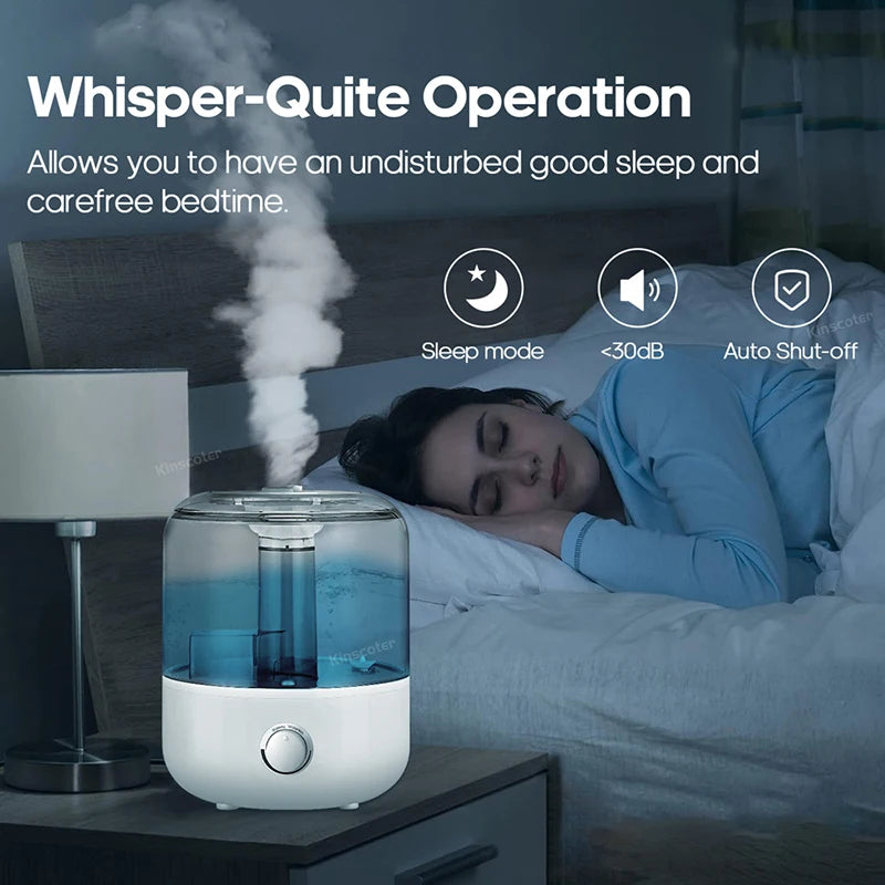 3L Air Humidifier & Aroma Diffuser – Large Capacity with Remote & Timer