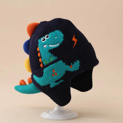 Cartoon Dinosaur Baby Hat – Winter Warm