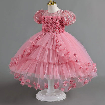 Girls Princess Party Dress – Elegant Wedding Outfit