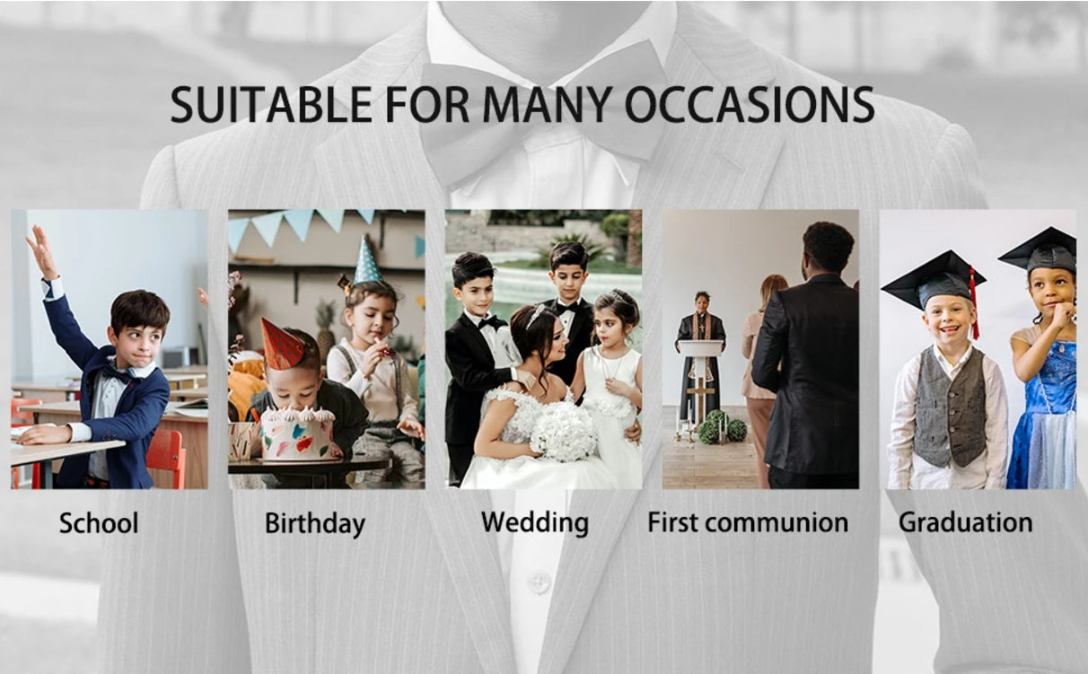 Kids’ Elegant Suit – Blazer & Pants Outfit for Easter, Birthday & Halloween