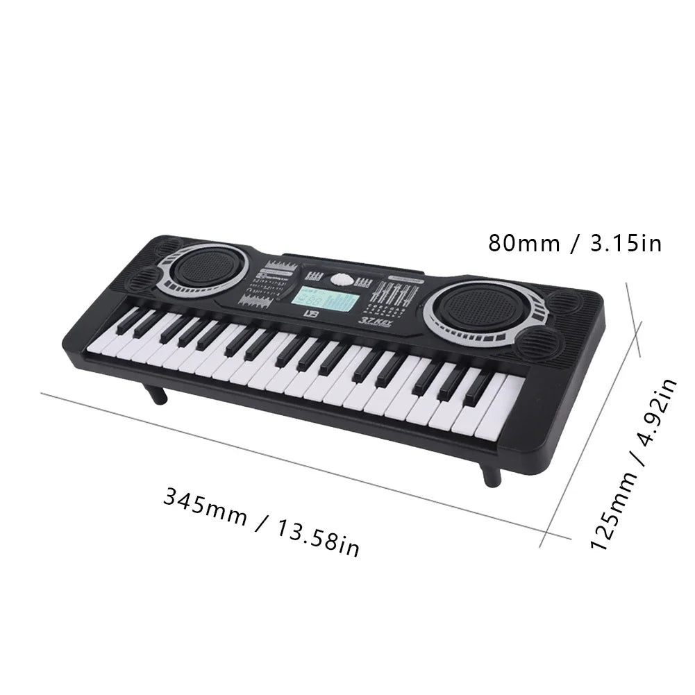 37-Key Portable Digital Piano - Educational Musical Toy for Kids