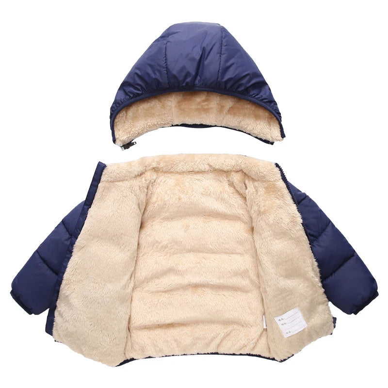 Plush Warm Outerwear – Boys & Girls Winter Jacket