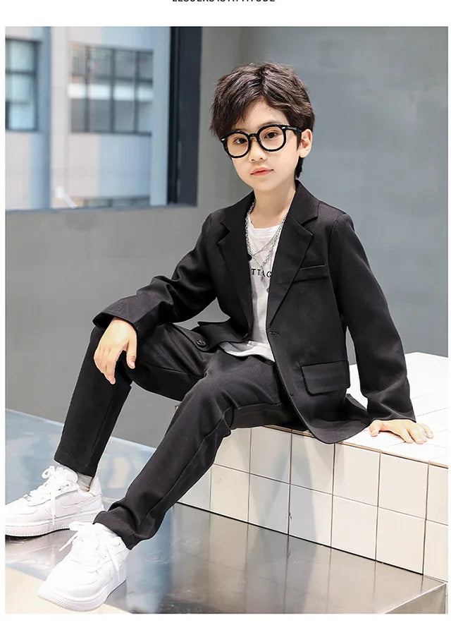 Children’s Elegant Blazer Set – Boys’ Formal Outfit for Parties & Events