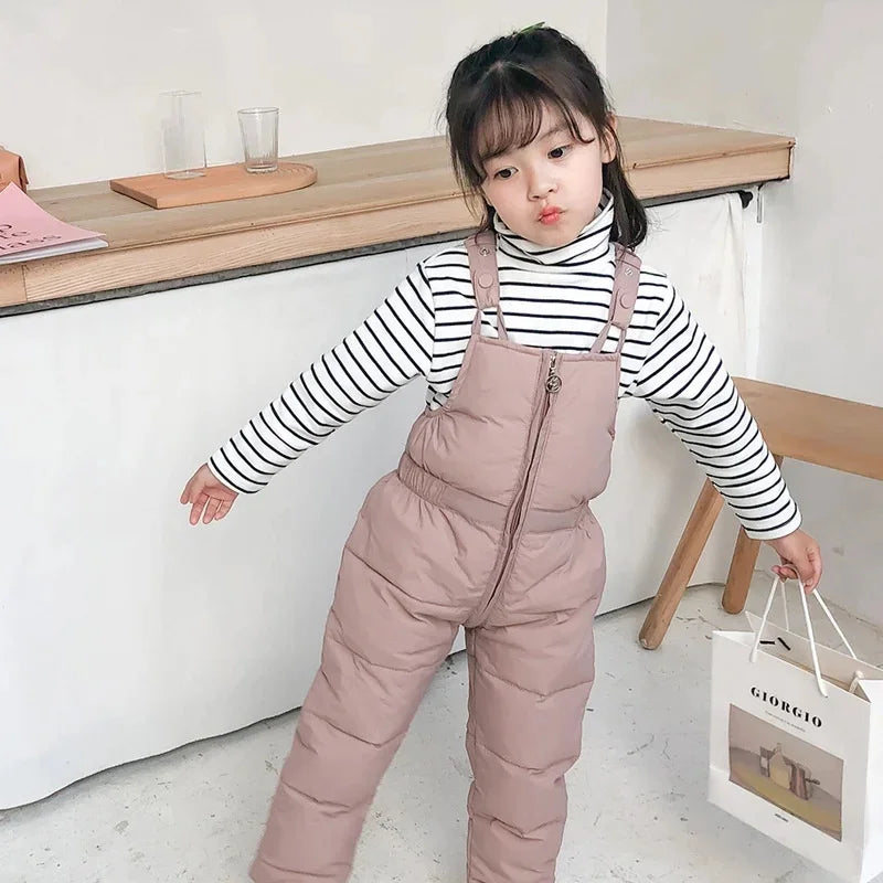 Warm 2Pcs Winter Clothes – Hooded Fleece Coat + Pants for Kids