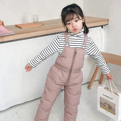 Warm 2Pcs Winter Clothes – Hooded Fleece Coat + Pants for Kids