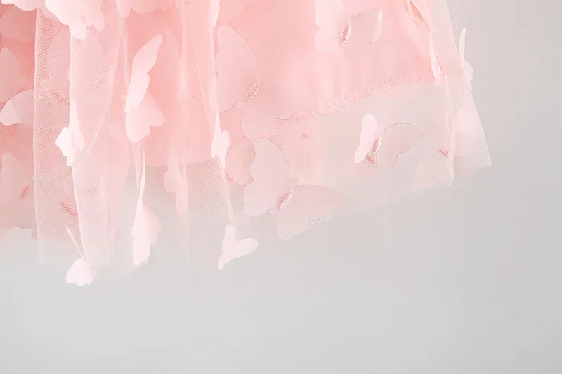 Toddler Girl Embroidered Mesh Party Outfit