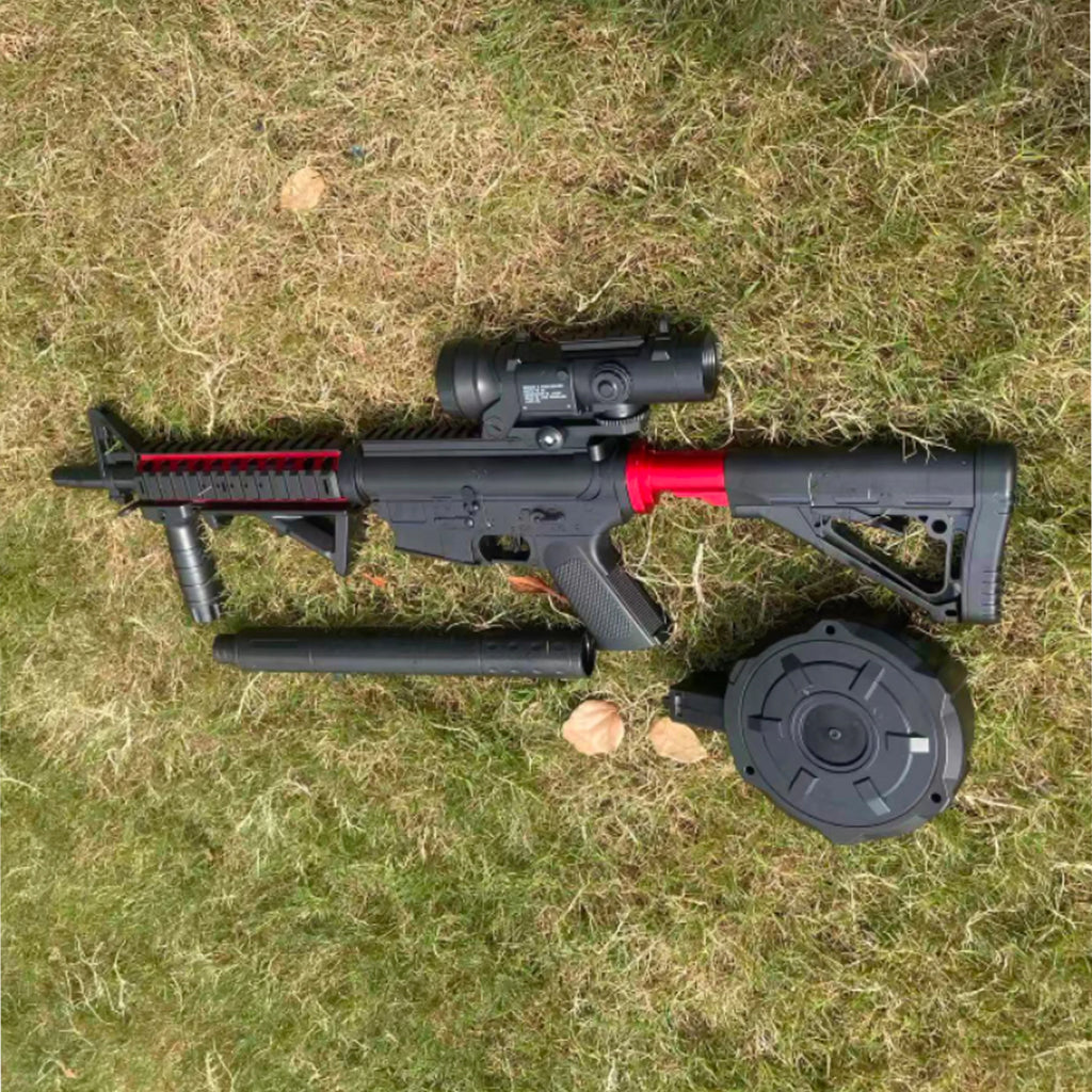 Ultra Shoppings upgraded M4 Gel Ball Blaster, electric water bead toy gun for outdoor team games, ideal birthday gift.